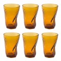 Farbige Glas Cocktailgläser 12 Stück zerknittertes Design - Sarabi