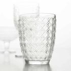 6 Stück Serviergläser aus transparentem Glas für Wasser - Optisch Viadurini