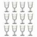 Weingläser aus transparentem dekoriertem Glas 12 Designbecher - Marokkobisch