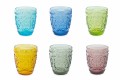 Dekorierte und farbige Gläser Wasserset 12 Stück - Pastell-Palazzo