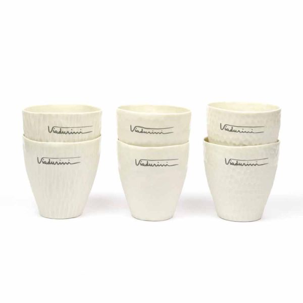 Luxus design weiße porzellangläser 6 unikate - arcireale