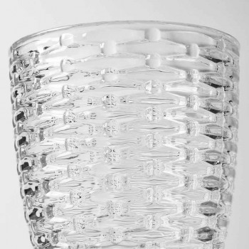 Dekorierte transparente Glasgläser, Modern Water Service 12 Stück - Mix