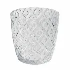 Dekorierte transparente Glasgläser, Modern Water Service 12 Stück - Mix Viadurini