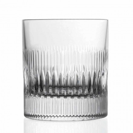 Kristall Whisky und Wassergläser 12 Stück Vintage Style Dekor - Taktil Viadurini