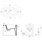 Stand-Bidet aus Keramik in verschiedenen Farben, hergestellt in Italien - Girl Viadurini