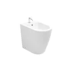 Standbidet mit einem Loch und randloser Technologie in weißer Keramik - Oleandro  Viadurini