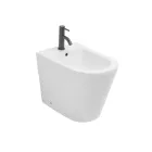 Salice Standbidet mit einem Hahnloch aus weißer Keramik in elegantem, modernem Design Viadurini