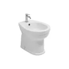 Stand-Bidet mit einem Hahnloch aus weißer Keramik in elegantem, modernem Design – Silica Viadurini