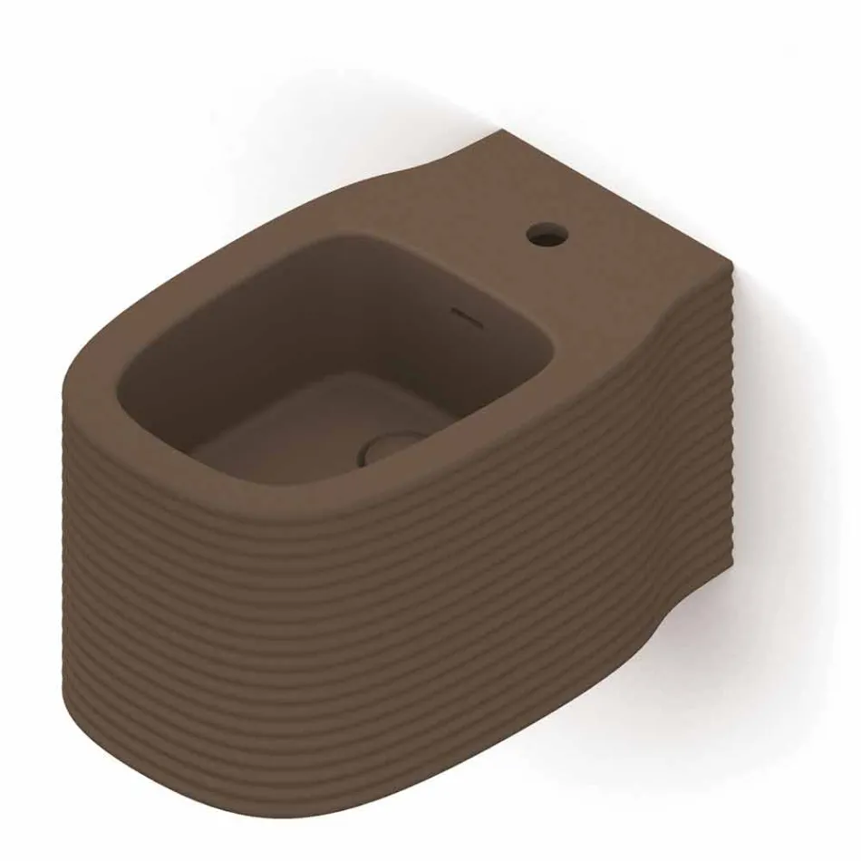 Hängendes Keramik-Bidet in modernem Design, hergestellt in Italien, Hamlet Viadurini