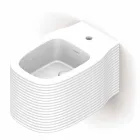 Hängendes Keramik-Bidet in modernem Design, hergestellt in Italien, Hamlet Viadurini