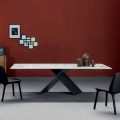 Bonaldo Ax Tisch, Keramik Tischplatte und Metall Basis, Design, Italy