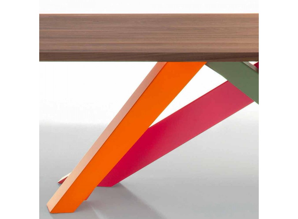 Bonaldo Big Table Massivholztisch aus amerikanischer Walnuss, hergestellt in Italien