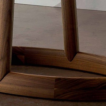 Bonaldo Greeny ovaler Tisch in Kristall und Holz Design Made in Italy