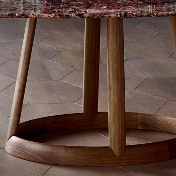 Bonaldo Greeny runden Tisch Design Marmor Emperador aus Italien
