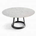 Bonaldo Greeny runder Tisch, Carrara Marmor Tischplatte, Design, Italy