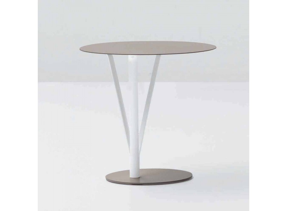 Bonaldo Kadou Design Tisch aus lackiertem Stahl D50cm made in Italy