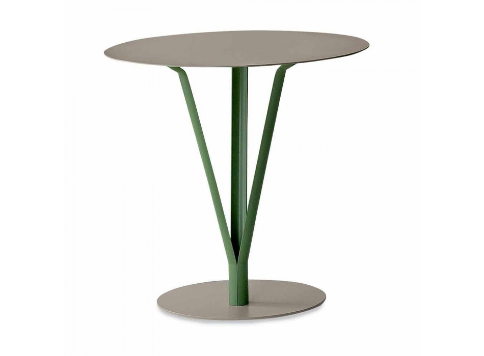 Bonaldo Kadou Design Tisch aus lackiertem Stahl D50cm made in Italy
