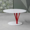 Bonaldo Kadou Tischchen aus lackiertem Stahl D70cm, Design made Italy