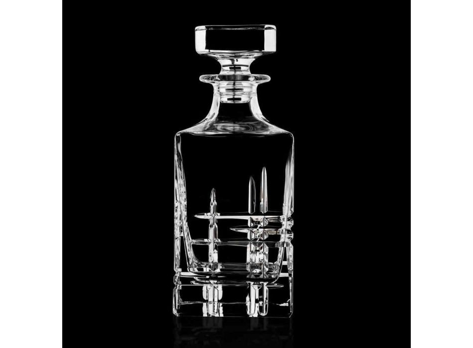 Flasche und Gläser für Luxus-Whisky aus ökologischem Kristall 6 Stück - Arrhythmie