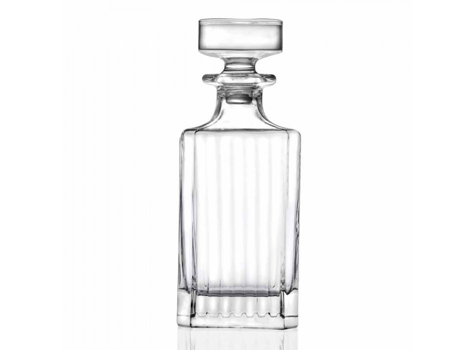 4-teilige quadratische Design-Öko-Kristall-Whiskyflaschen - Senzatempo