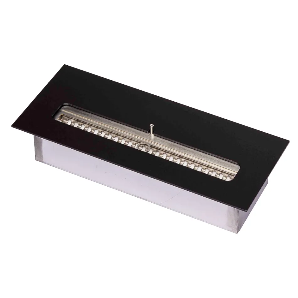 Bioethanol Brenner aus Edelstahl für Linearen Kamin Made in Italy - Brandon Viadurini