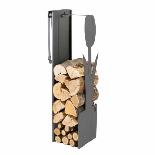 Interner schwarzer holzhalter mit modernem design und werkzeugen - maestrale3