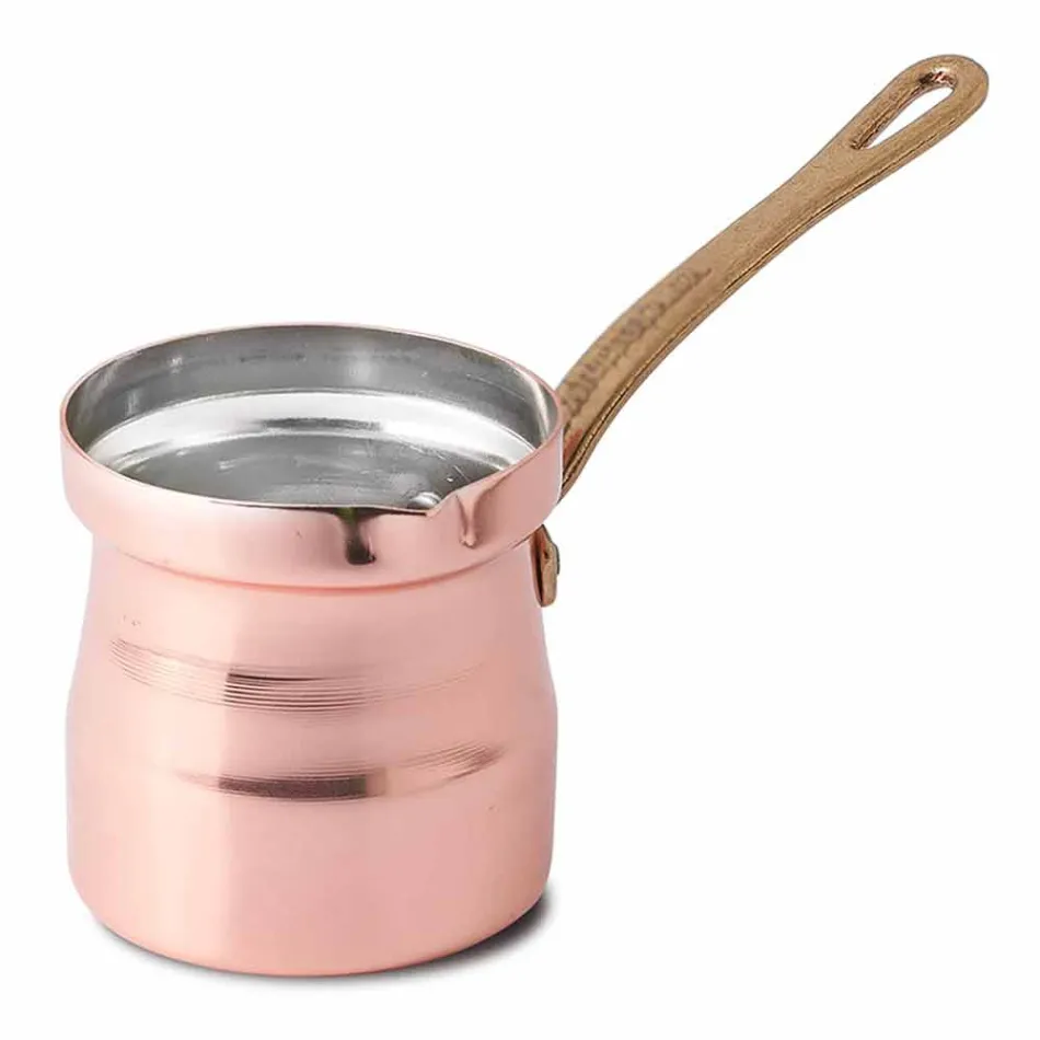 Türkische Kaffeemaschine im handgefertigten Design aus verzinntem Kupfer Made in Italy - Gianlorenzo Viadurini