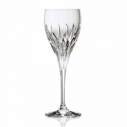 Italienisches Luxus Design Rotweinglas aus Öko-Kristall 12 Stück - Voglia Viadurini
