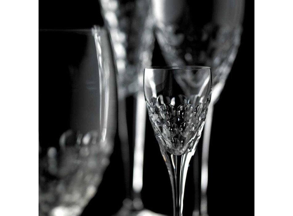 Crystal Design Weingläser für die Verkostung von 12 Stück - Titanioball Viadurini