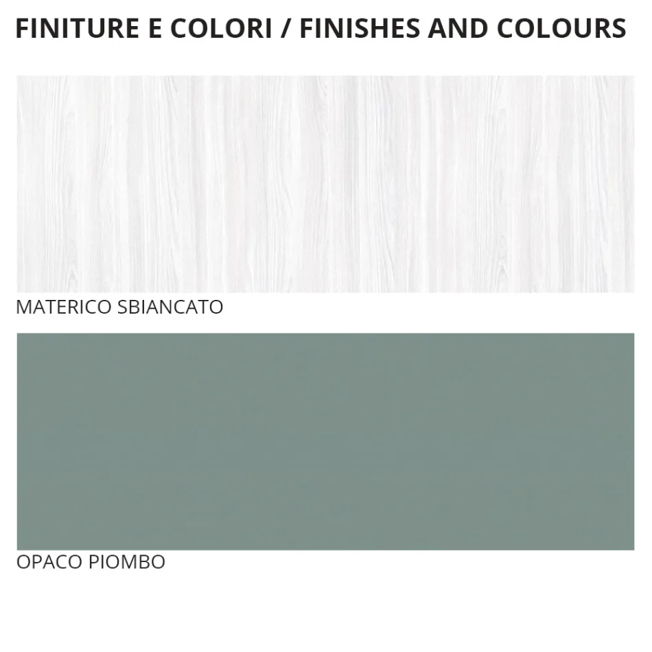 Komplettes Zimmer mit 4 modernen Designelementen Made in Italy - Mallorca Viadurini