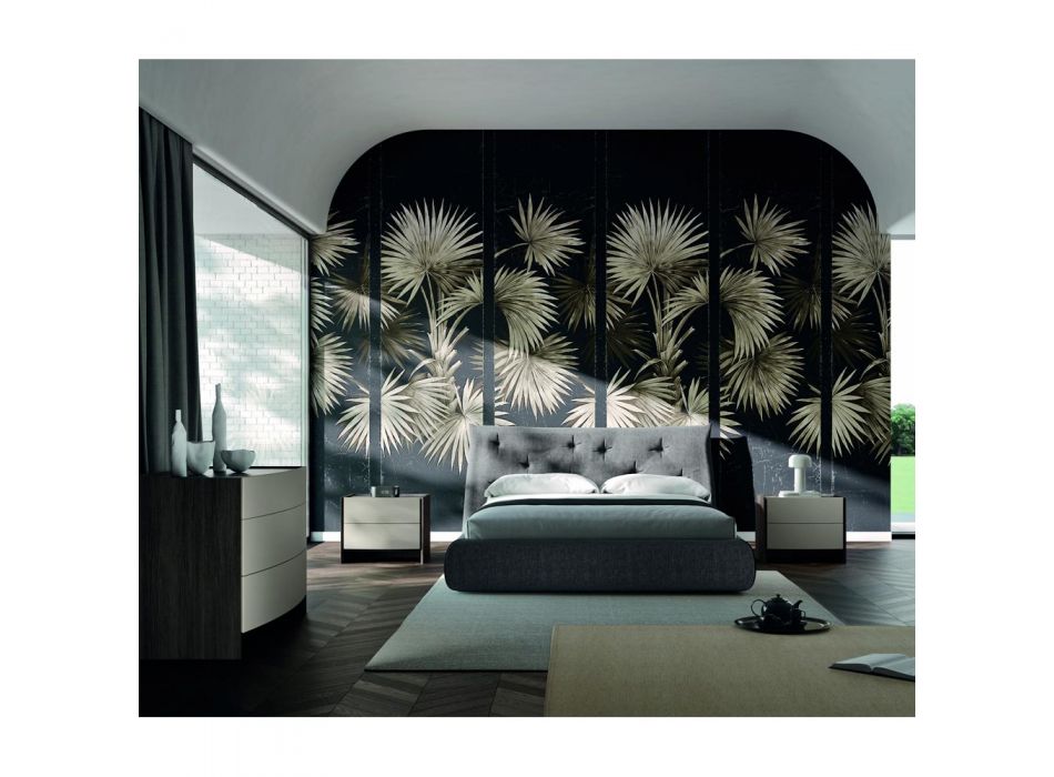 Schlafzimmer mit 4 Elementen im modernen Stil Made in Italy - Calimero Viadurini