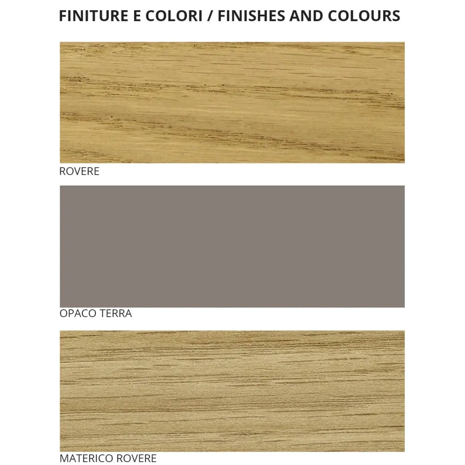 Modernes 5-Elemente-Schlafzimmer Made in Italy Hohe Qualität - Edel Viadurini