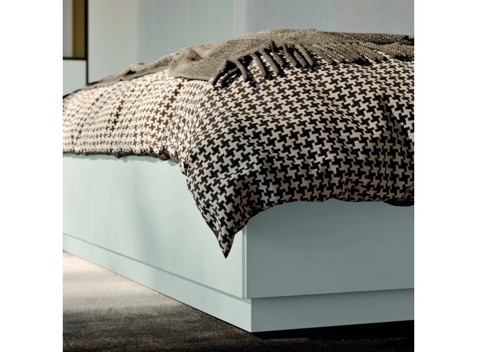 Komplettes Schlafzimmer mit 5 Elementen Made in Italy Hohe Qualität - Quarz Viadurini