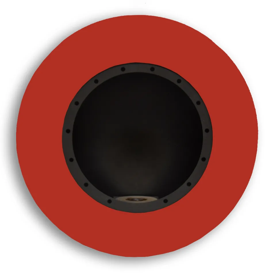 Runde Designwand Bioethanol Kamin aus lackiertem Stahl - Trenton Viadurini