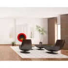 Runde Designwand Bioethanol Kamin aus lackiertem Stahl - Trenton Viadurini