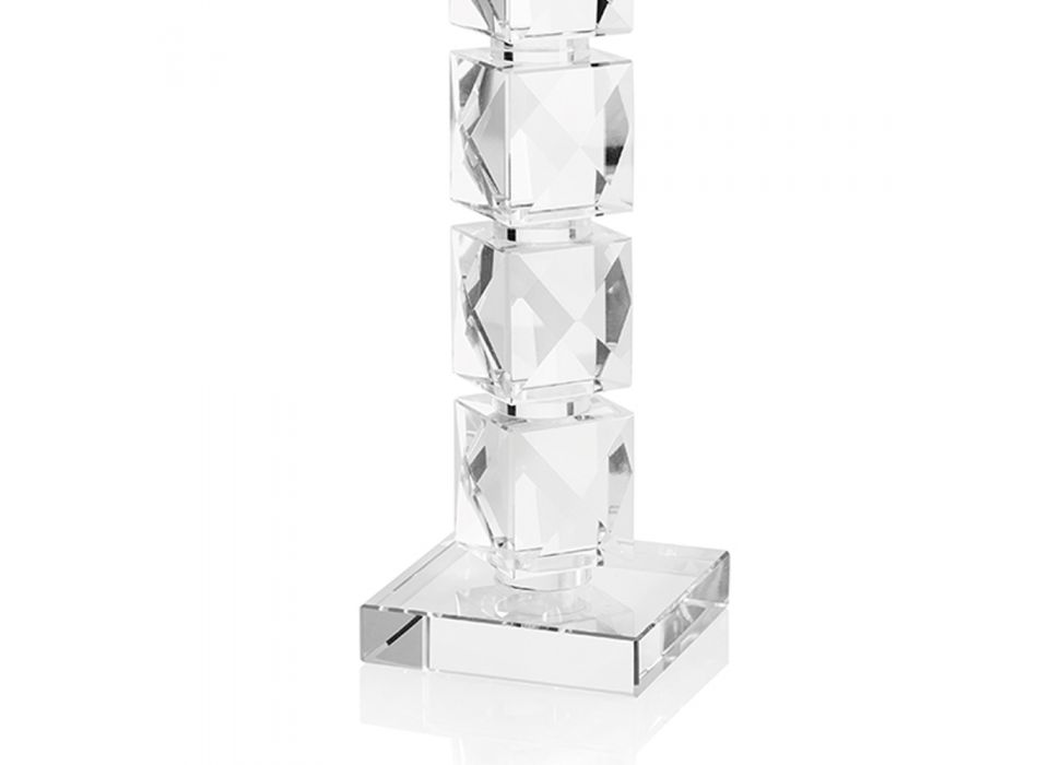 Luxuriöser Kristallkerzenständer mit geometrischem Design Made in Italy - Engarda