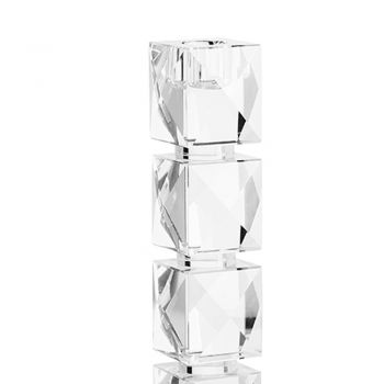 Luxuriöser Kristallkerzenständer mit geometrischem Design Made in Italy - Engarda