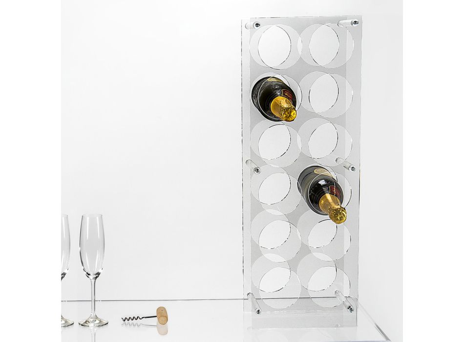 Transparenter Flaschenhalter aus Plexiglas Made in Italy - Whines Viadurini