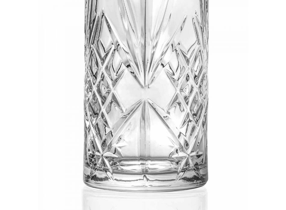Vintage Design Eco Kristall Wasser oder Weinkrug 4 Stück - Cantabile Viadurini