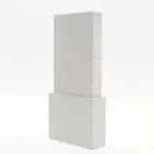 Verlängerungswagen in Columbus offenporigem weißem Melamin Viadurini