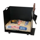 Pelletbeutel-Halterwagen aus Metall mit Rädern, hergestellt in Italien – Pinguino Viadurini