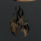 Servierwagen aus Metall und Holz mit Regal und 4 Rädern, hergestellt in Italien – Geco Viadurini