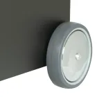 Servierwagen aus Metall und Holz mit 4 Rädern, hergestellt in Italien – Coccinella Viadurini