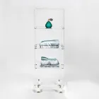 Küchen-Aufbewahrungswagen aus Plexiglas, hergestellt in Italien – Ercolano Viadurini