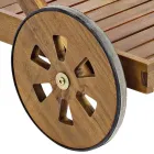 Garten-Lebensmittelwagen im Design aus Akazienholz – Roxen Viadurini