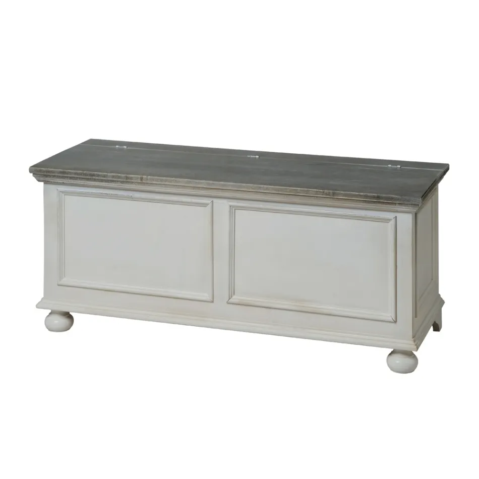 Truhe mit massiver Pappelstruktur, hergestellt in Italien – Dievis Viadurini