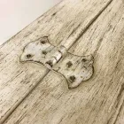 Truhe handgefertigt aus Massivholz mit Goldprofilen Made in Italy - Caio Viadurini