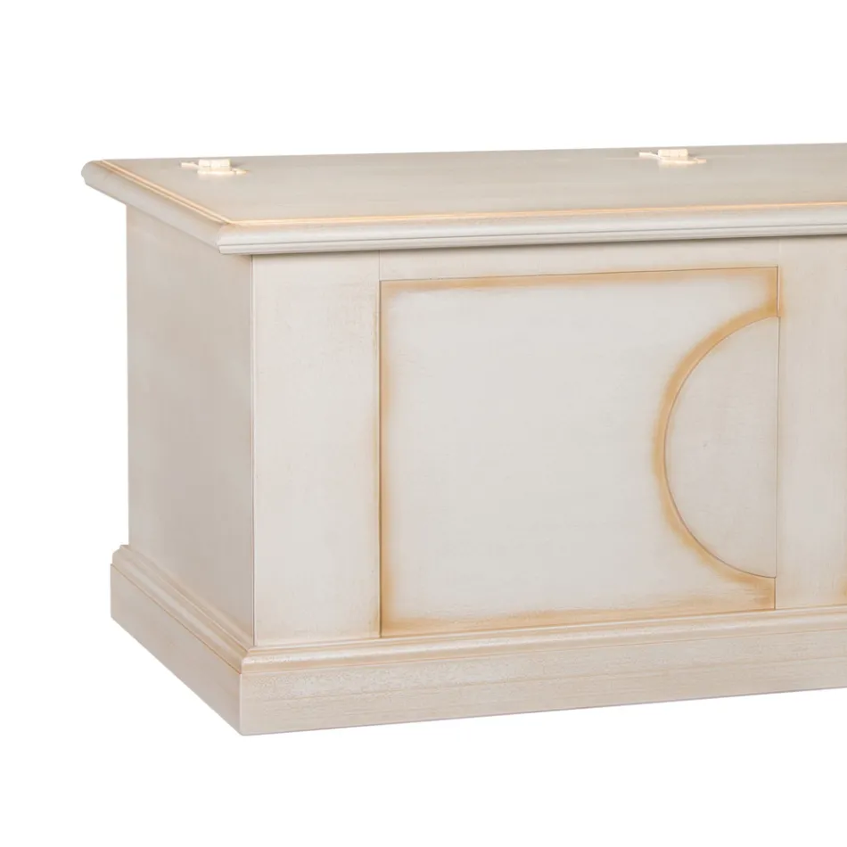 Truhe aus furniertem Holz mit verschiedenen Ausführungen, hergestellt in Italien – Krishna Viadurini