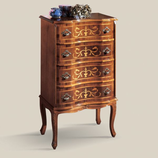 Klassische luxus kommode nussbaumholz made in italy - elegant