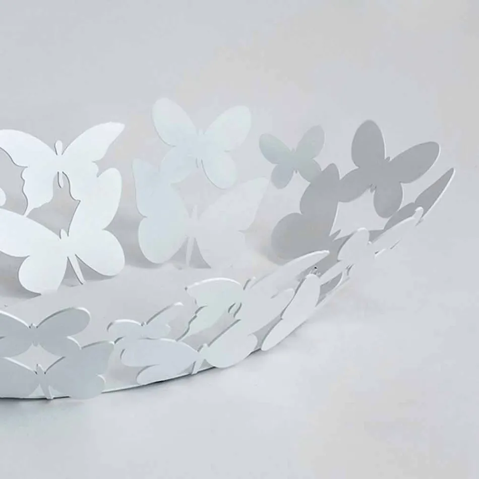 Modernes ovales Herzstück aus weißem oder beige Eisen Made in Italy - Leiden Viadurini